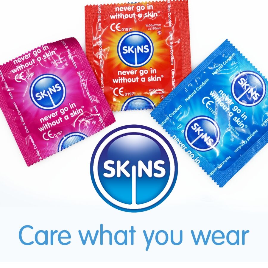 SKINS - PACOTE COM 16 PRESERVATIVOS PREMIUM VARIADOS