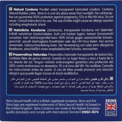 SKINS - PRESERVATIVOS NATURAIS PREMIUM PACOTE 4