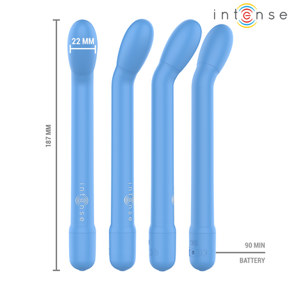 INTENSE - ESTIMULADOR DE PONTO G RECARREGÁVEL KARLIE AZUL
