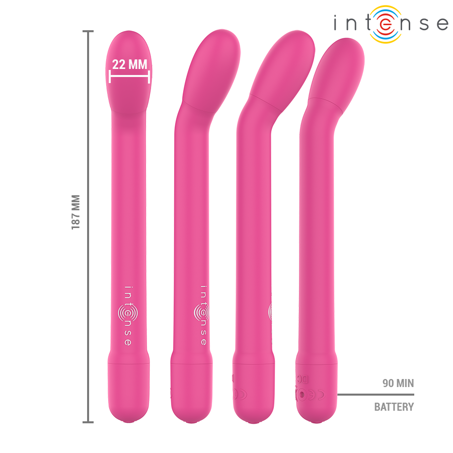 INTENSE - ESTIMULADOR DE PONTO G RECARREGÁVEL KARLIE ROSA