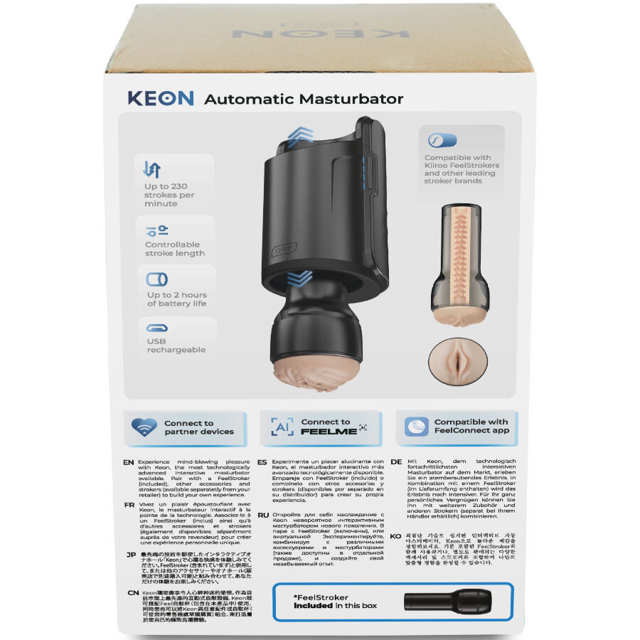 KIIROO - KEON WIFI COMBO MASTURBADOR AUTOMÁTICO + FEEL STROKER