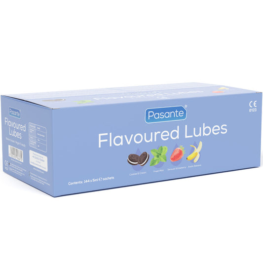 PASANTE - LUBRIFICANTES SABOR CAIXA 144 UNIDADES 5 ML