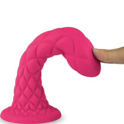 SILEXD - DREAMY DILDO FANTASY SILICONE LÍQUIDO TERMORATIVO FÚCSIA 18,5 CM