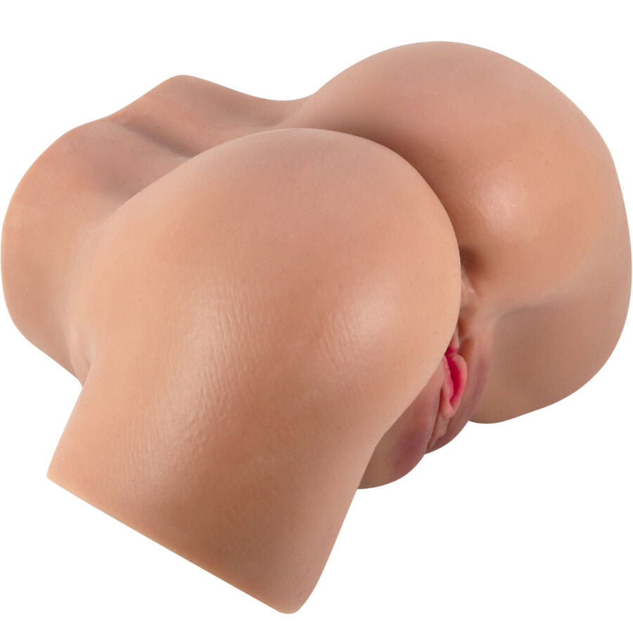 CRAZY BULL - VIBRADOR HAILEY BUTT COM CONTROLE REMOTO REALISTA DE VAGINA E ÂNUS