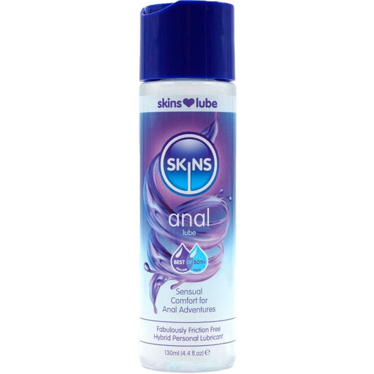 SKINS - LUBRIFICANTE ANAL HÍBRIDO À BASE DE ÁGUA E SILICONE 130 ML