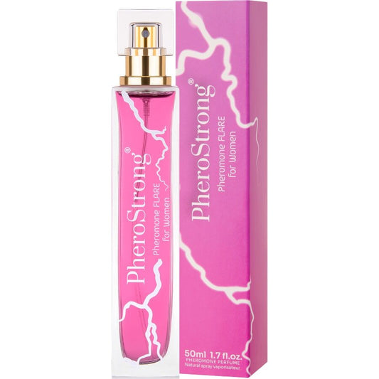 PHEROSTRONG - FLARE PERFUME COM FEROMÔNIOS PARA MULHERES 50 ML