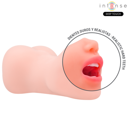 INTENSE DEEP TOUCH - MASTURBADOR RILEY COM DUPLA BOCA E VAGINA