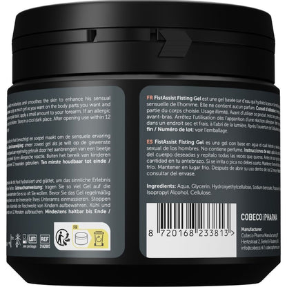 COBECO - FIST ASSIST FISTING GEL EXTRA GROSSO À BASE DE ÁGUA 500 ML