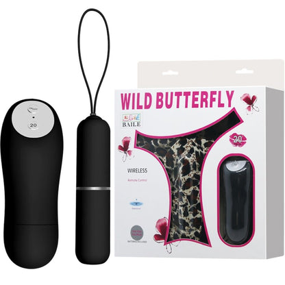 BAILE - CALCINHA FIO DENTAL COM VIBRADOR BALA E CONTROLE REMOTO PRETA
