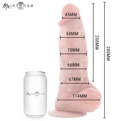MR INTENSE - DILDO DE SILICONE EXTRAGRANDE SPENCER 28 CM -Ø- 7,3 CM