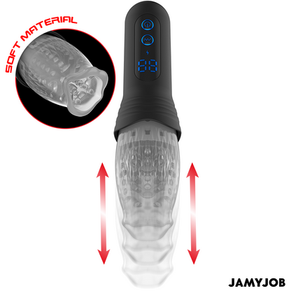 JAMYJOB - MASTURBADOR BLOW-R COM EMPURRAÇÃO E ROTAÇÃO