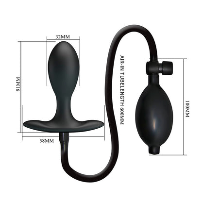 MR PLAY - PLUG ANAL INFLÁVEL AJUSTÁVEL