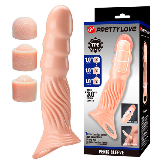 PRETTY LOVE - CAPA PENIANA TEXTURIZADA COM EXTENSORES