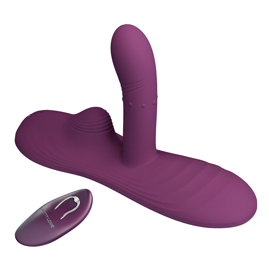 PRETTY LOVE - LUKA VIBRADOR DE SENTADO COM EFEITO DE CALOR E CONTROLE REMOTO