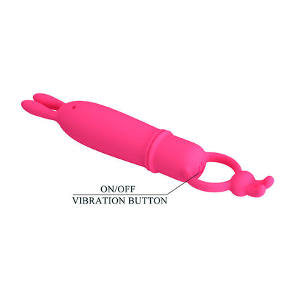 PRETTY LOVE - DELIA VIBRADOR RABBIT COM ANEL DE RESISTÊNCIA