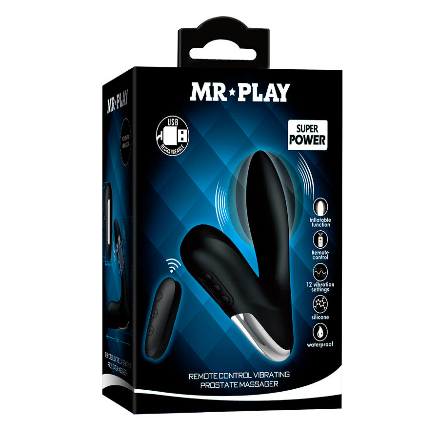 MR PLAY - MASSAGEADOR DE PRÓSTATA COM CONTROLE REMOTO DE VIBRAÇÃO