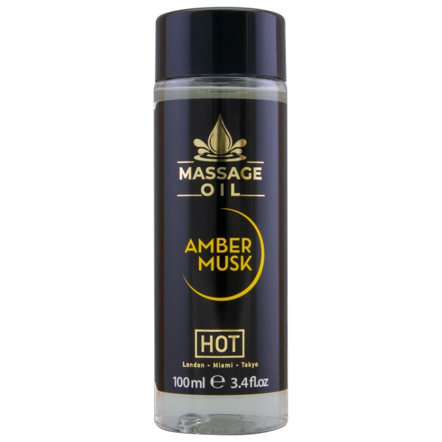 HOT - LEO DE MASSAGEM ÂMBAR E ALMÍSCAR 100 ML