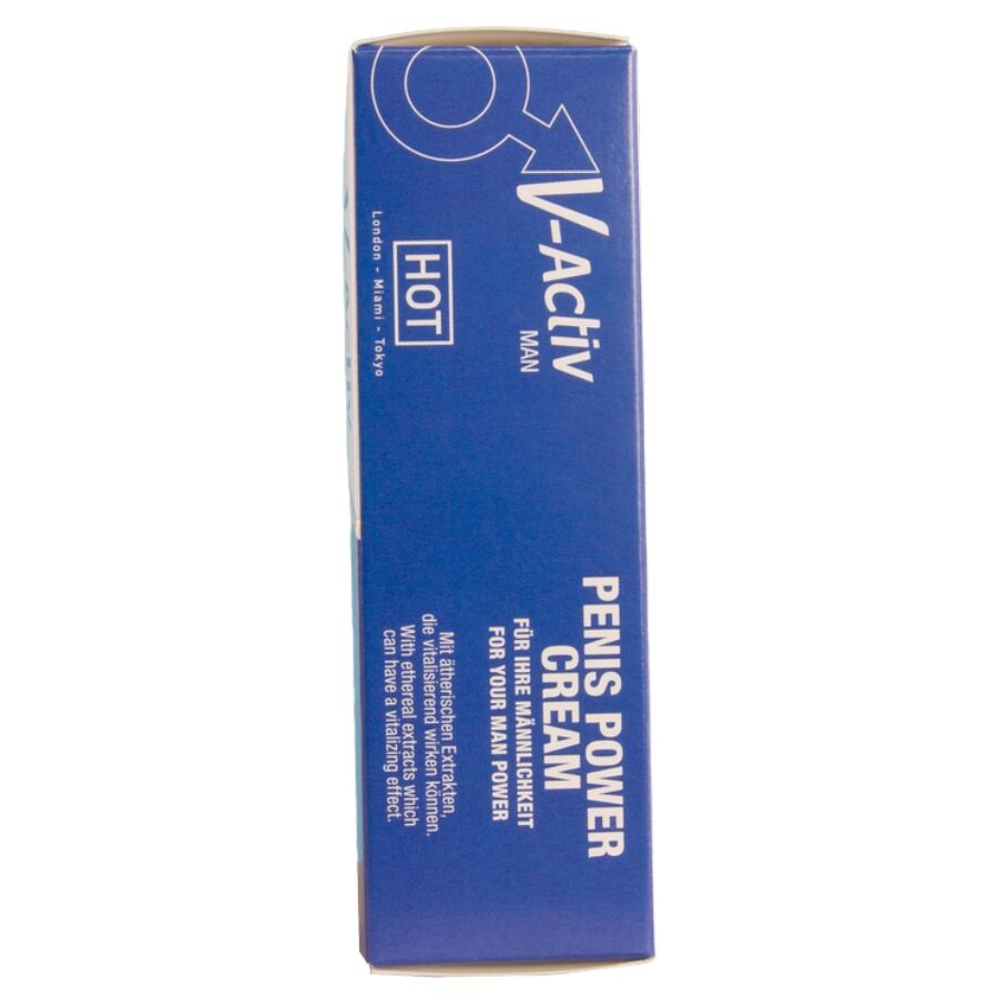 HOT - CREME PARA POTÊNCIA PENIANA V-ACTIV PARA HOMENS 50 ML