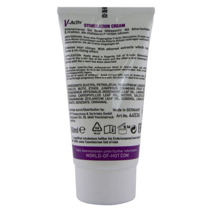 HOT - CREME ESTIMULANTE V-ACTIV PARA MULHERES 50 ML
