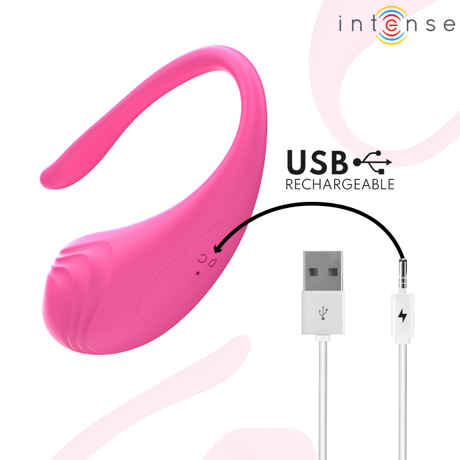 INTENSE - OVO VIBRATÓRIO ROSA OLIVIA COM CONTROLE REMOTO