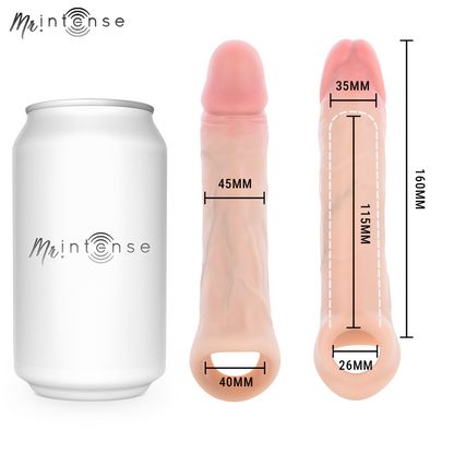 MR INTENSE - SIMON L CAPA PARA PÊNIS 16 CM -Ø- 4,5 CM