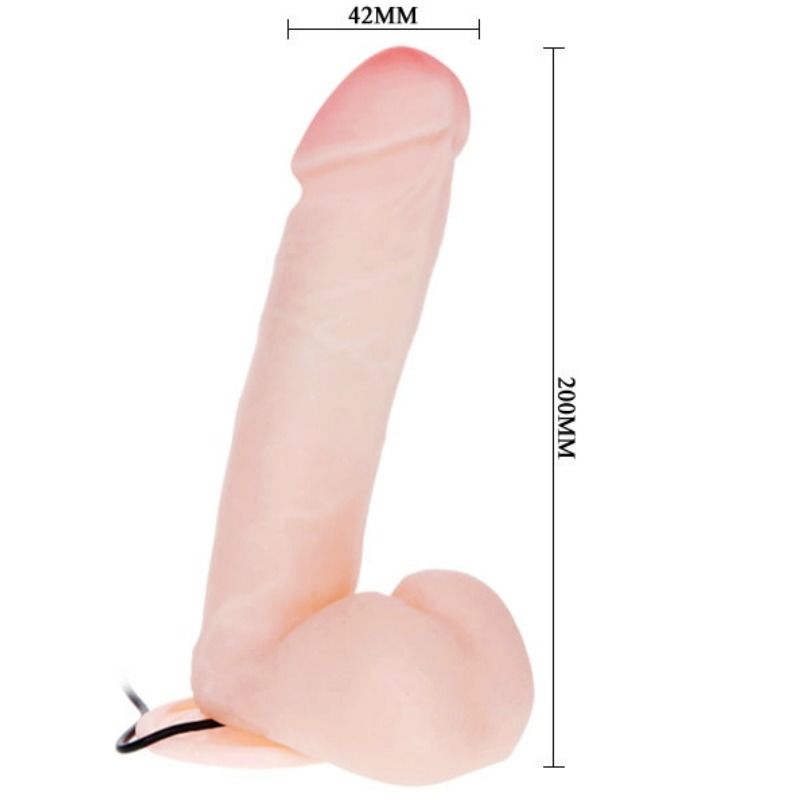 BAILE - DILDO REALISTA COM VIBRAÇÃO 20 CM