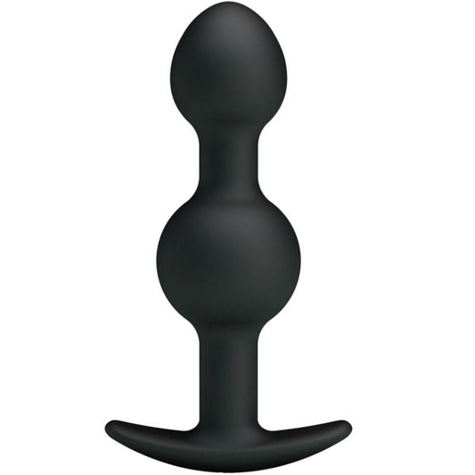 PRETTY LOVE - BOLAS ANAIS DE SILICONE DE ESTIMULAÇÃO ESPECIAL 10.3 CM PRETO