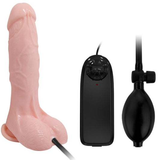 BAILE - DILDO VIBRANTE E INFLÁVEL REALISTA 18.8 CM