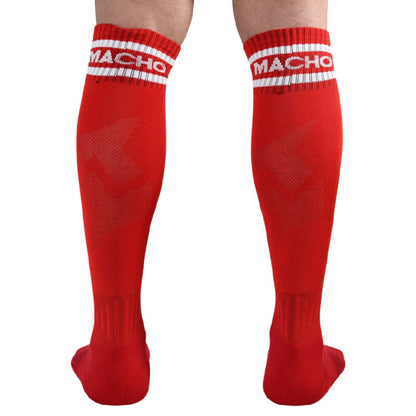 MACHO - MEIAS COMPRIDAS TAMANHO ÚNICO VERMELHO